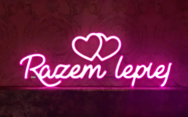 Świecący napisy LED Neon RAZEM LEPIEJ